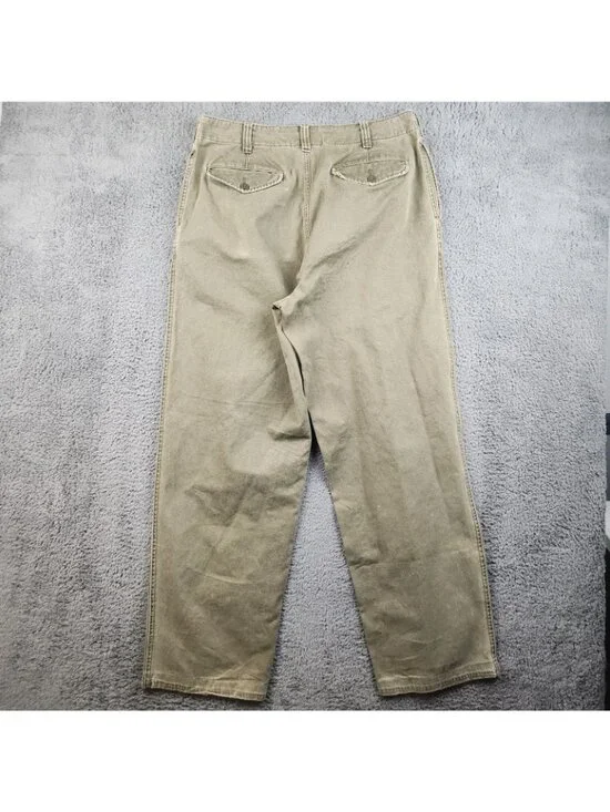 Vintage Abercrombie & Fitch Pants Mens 33L Y2k Wide Leg Baggy 00's Grunge Skater - Picture 2 of 10